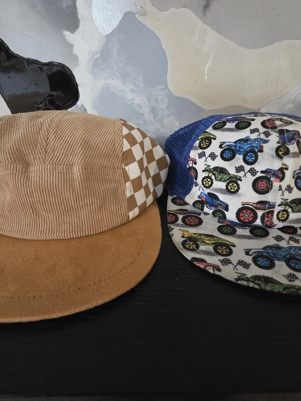 GEORGE HATS CHILD SIZE Mesh Trucker Hats - Baseball Print + Mixed Colors LOT